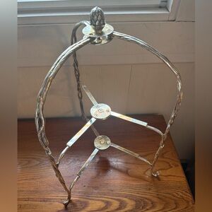 Vintage Godinger Silver-Plated Folding Tea Server Cake Stand